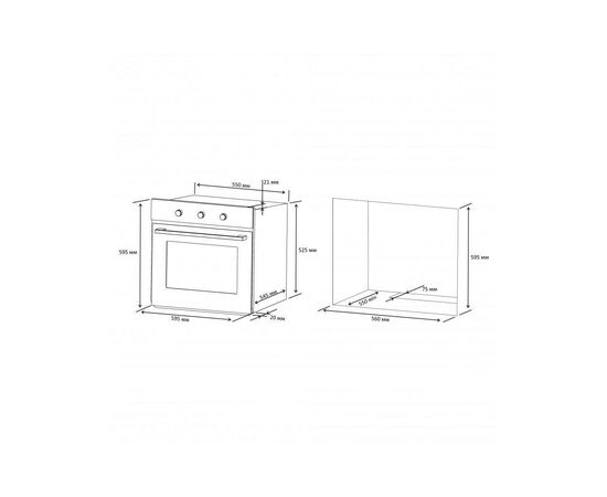Духовой шкаф Eleyus ESTER 6006 BL, изображение 12 Духовой шкаф Eleyus ESTER 6006 BL, изображение 12
