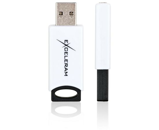 USB флеш накопитель eXceleram 64GB H2 Series White/Black USB 2.0 (EXU2H2W64), изображение 4 USB флеш накопитель eXceleram 64GB H2 Series White/Black USB 2.0 (EXU2H2W64), изображение 4