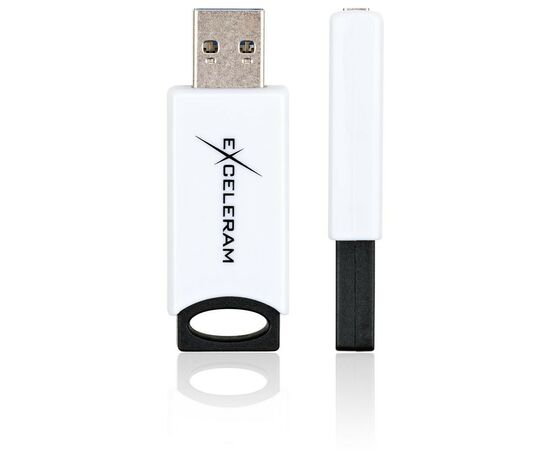 USB флеш накопитель eXceleram 32GB H2 Series White/Black USB 3.1 Gen 1 (EXU3H2W32), изображение 4 USB флеш накопитель eXceleram 32GB H2 Series White/Black USB 3.1 Gen 1 (EXU3H2W32), изображение 4