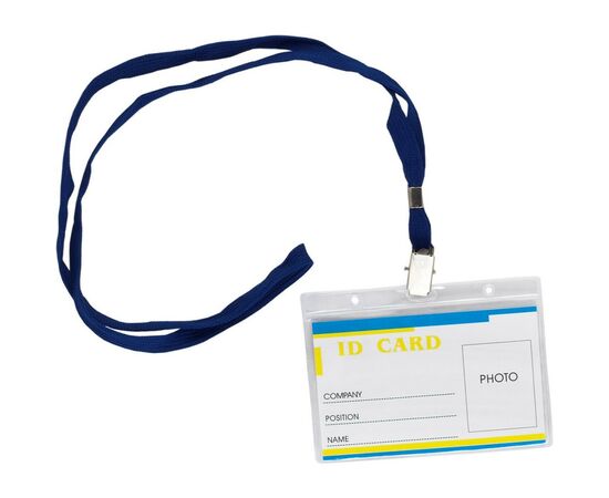 Бейдж Buromax horizontal 11х8cм, PVC, clear (BM.5411)