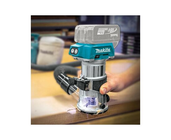 Фрезер Makita LXT, 6-8 мм (без АКБ и БП) (DRT50ZX2), изображение 11 Фрезер Makita LXT, 6-8 мм (без АКБ и БП) (DRT50ZX2), изображение 11