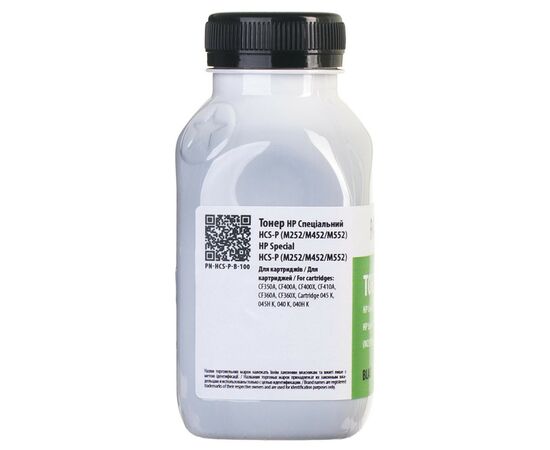 Тонер HP CLJ CP1025/CP1215/M252/M452/M552/5500 BLACK 100 г Patron (PN-HCS-P-B-100), изображение 3 Тонер HP CLJ CP1025/CP1215/M252/M452/M552/5500 BLACK 100 г Patron (PN-HCS-P-B-100), изображение 3