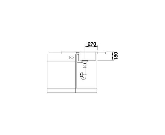 Мойка кухонная Blanco 518186 FAVOS MINI, изображение 3