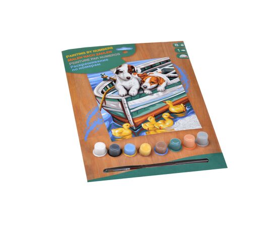 Набор для творчества Sequin Art PAINTING BY NUMBERS JUNIOR Puppies and Ducks (SA1332), изображение 2 Набор для творчества Sequin Art PAINTING BY NUMBERS JUNIOR Puppies and Ducks (SA1332), изображение 2