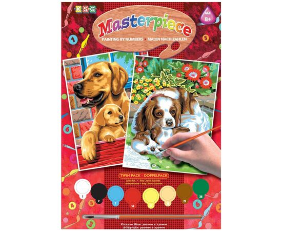 Набір для творчості Sequin Art PAINTING BY NUMBERS JUNIOR-PAIRS Dogs (SA0214)
