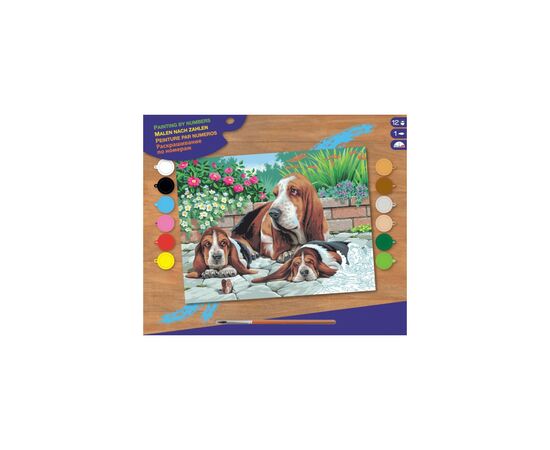 Набір для творчості Sequin Art PAINTING BY NUMBERS SENIOR Basset Hounds (SA0044)