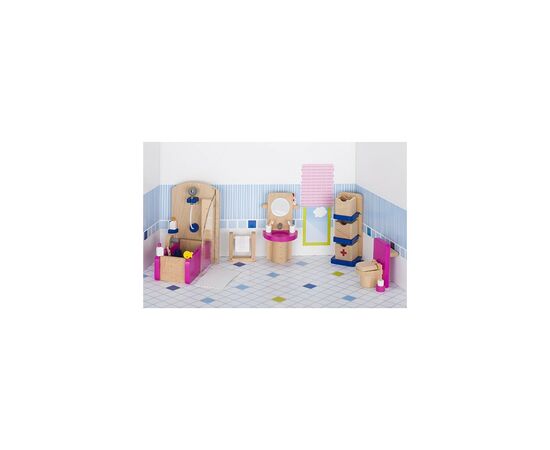 Игровой набор Goki Мебель для ванной (51748G), изображение 2 Игровой набор Goki Мебель для ванной (51748G), изображение 2