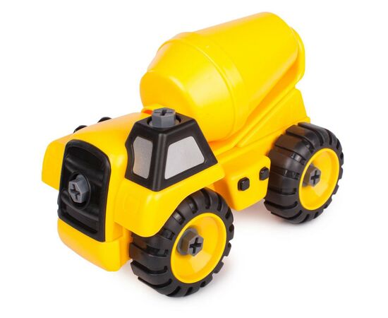 Машина Kaile Toys Набор бетоновоз/самосвал, разборная модель с отверткой (KL716-1), изображение 4 Машина Kaile Toys Набор бетоновоз/самосвал, разборная модель с отверткой (KL716-1), изображение 4