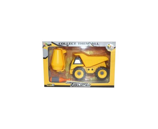 Машина Kaile Toys Набор бетоновоз/самосвал, разборная модель с отверткой (KL716-1)