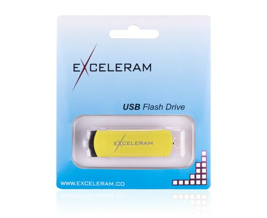 USB флеш накопитель eXceleram 64GB P2 Series Yellow2/Black USB 2.0 (EXP2U2Y2B64), изображение 8 USB флеш накопитель eXceleram 64GB P2 Series Yellow2/Black USB 2.0 (EXP2U2Y2B64), изображение 8