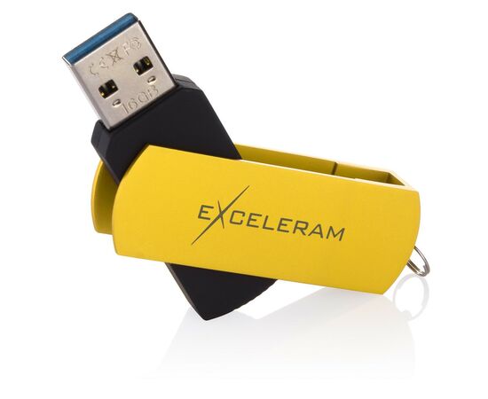 USB флеш накопитель eXceleram 16GB P2 Series Yellow2/Black USB 3.1 Gen 1 (EXP2U3Y2B16), изображение 3 USB флеш накопитель eXceleram 16GB P2 Series Yellow2/Black USB 3.1 Gen 1 (EXP2U3Y2B16), изображение 3