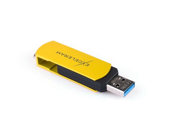 USB флеш накопитель eXceleram 16GB P2 Series Yellow2/Black USB 3.1 Gen 1 (EXP2U3Y2B16), изображение 5 USB флеш накопитель eXceleram 16GB P2 Series Yellow2/Black USB 3.1 Gen 1 (EXP2U3Y2B16), изображение 5