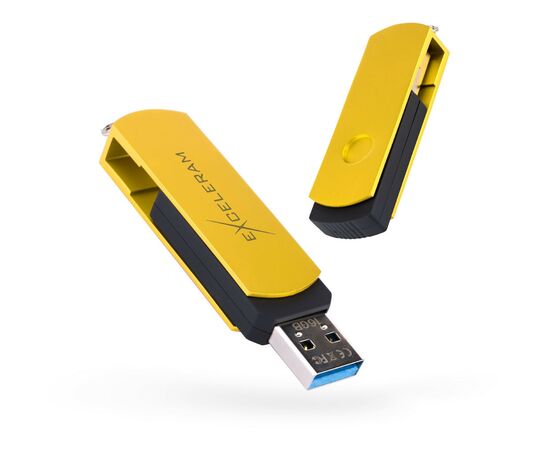 USB флеш накопичувач eXceleram 16GB P2 Series Yellow2/Black USB 3.1 Gen 1 (EXP2U3Y2B16)