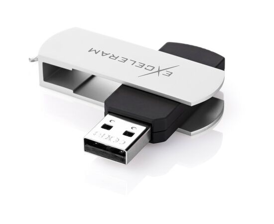 USB флеш накопитель eXceleram 32GB P2 Series White/Black USB 2.0 (EXP2U2WH2B32), изображение 2 USB флеш накопитель eXceleram 32GB P2 Series White/Black USB 2.0 (EXP2U2WH2B32), изображение 2