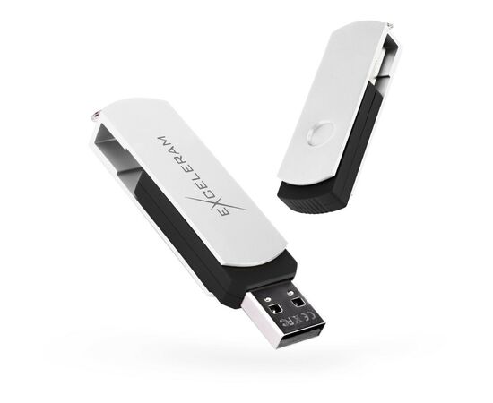 USB флеш накопичувач eXceleram 32GB P2 Series White/Black USB 2.0 (EXP2U2WH2B32)