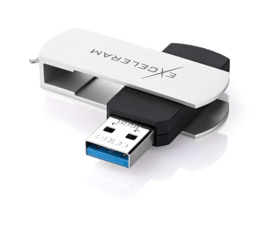 USB флеш накопитель eXceleram 16GB P2 Series White/Black USB 3.1 Gen 1 (EXP2U3WHB16), изображение 2 USB флеш накопитель eXceleram 16GB P2 Series White/Black USB 3.1 Gen 1 (EXP2U3WHB16), изображение 2