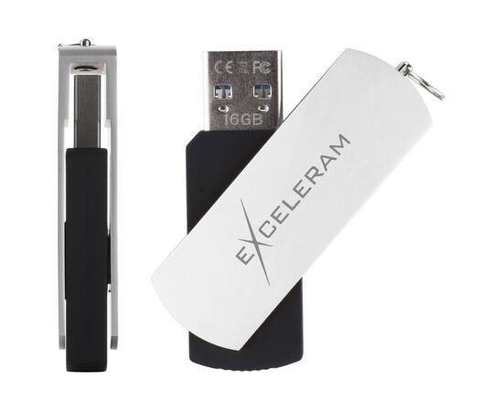 USB флеш накопитель eXceleram 32GB P2 Series White/Black USB 3.1 Gen 1 (EXP2U3WHB32), изображение 4 USB флеш накопитель eXceleram 32GB P2 Series White/Black USB 3.1 Gen 1 (EXP2U3WHB32), изображение 4