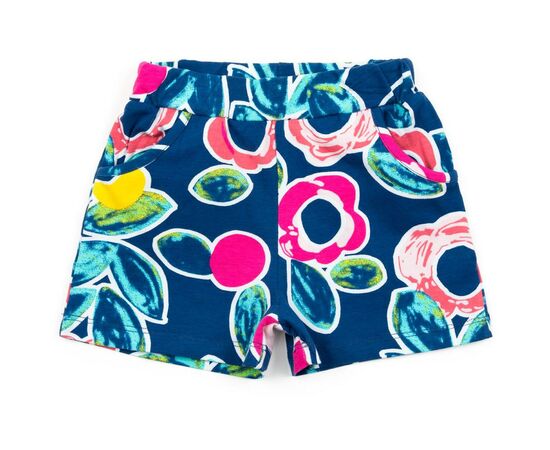Шорти Lovetti трикотажные с цветами (8157-122G-blue)