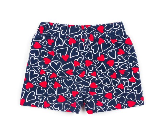 Шорты Lovetti трикотажные с сердечками (8051-92G-blue), изображение 2 Шорты Lovetti трикотажные с сердечками (8051-92G-blue), изображение 2
