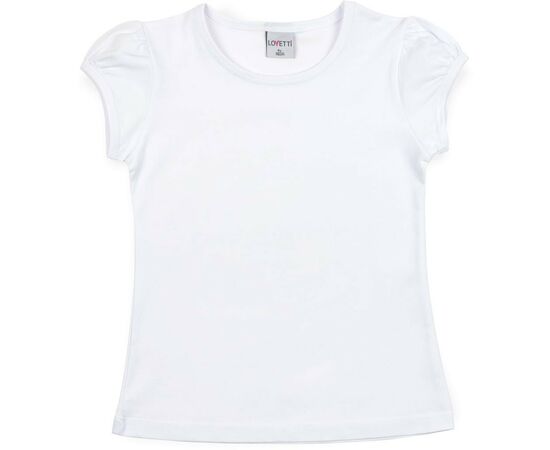 Футболка детская Lovetti белая (31003-152G-white)