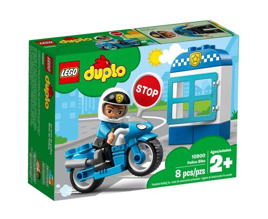 Конструктор LEGO DUPLO Полицейский мотоцикл 8 деталей (10900)