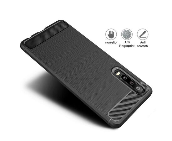 Чехол для моб. телефона Laudtec для Huawei P30 Carbon Fiber (Black) (LT-P30B), изображение 3 Чехол для моб. телефона Laudtec для Huawei P30 Carbon Fiber (Black) (LT-P30B), изображение 3