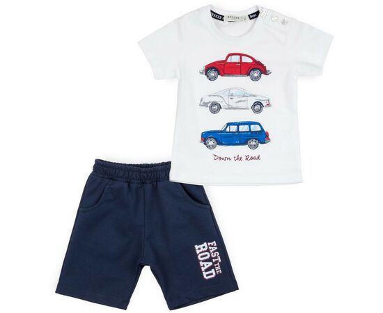 Набор детской одежды Breeze с машинками (12365-86B-blue)