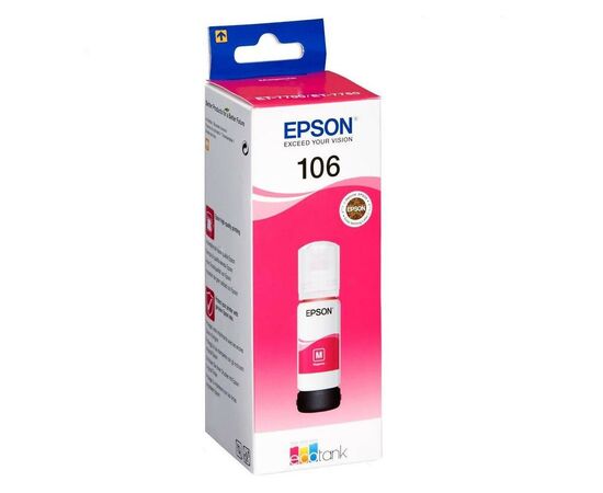Контейнер с чернилами Epson 106 magenta (C13T00R340), изображение 2 Контейнер с чернилами Epson 106 magenta (C13T00R340), изображение 2