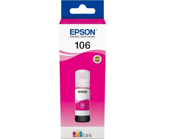 Контейнер з чорнилом Epson 106 magenta (C13T00R340)
