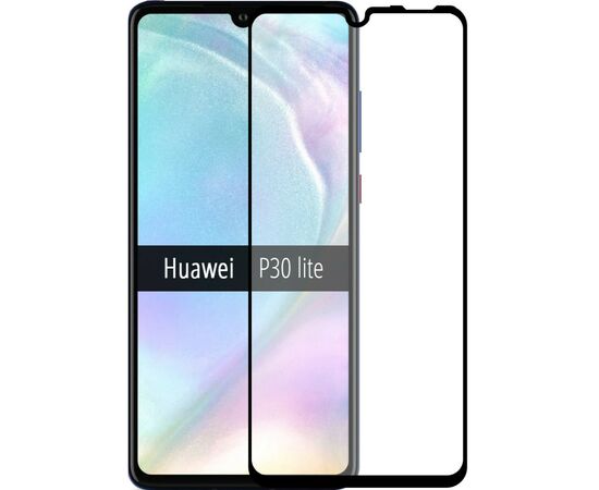 Стекло защитное MakeFuture для Huawei P30 Lite Black Full Cover Full Glue (MGF-HUP30L), изображение 2