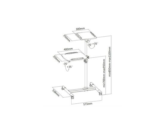 Стол проекционный ITech TS-6, изображение 2 Стол проекционный ITech TS-6, изображение 2