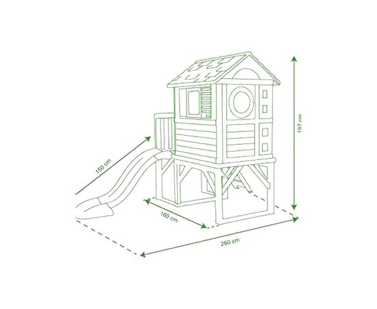 Ігровий будиночок Smoby Будинок Літній відпочинок на опорах (810800), зображення 5 Ігровий будиночок Smoby Будинок Літній відпочинок на опорах (810800), зображення 5