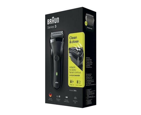 Электробритва Braun Series 3 300 Black, изображение 5 Электробритва Braun Series 3 300 Black, изображение 5