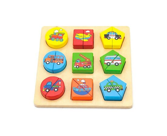 Развивающая игрушка Viga Toys Формы. Транспорт (59586)