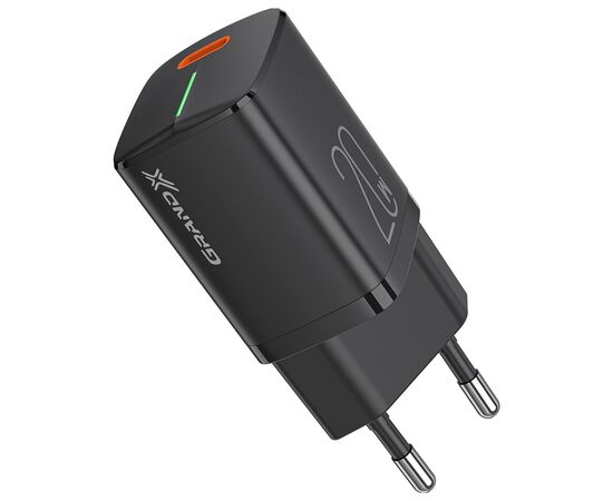 Зарядний пристрій Grand-X CH-790L USB-C PD3.0 20W + cable PD-Lightning (CH-790L), зображення 2 Зарядний пристрій Grand-X CH-790L USB-C PD3.0 20W + cable PD-Lightning (CH-790L), зображення 2