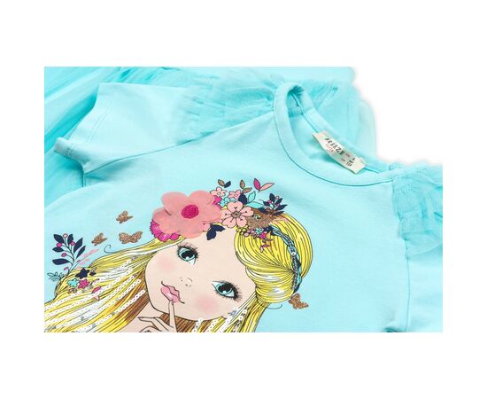 Набор детской одежды Breeze с девочкой и фатиновой юбкой (11826-116G-blue), изображение 4 Набор детской одежды Breeze с девочкой и фатиновой юбкой (11826-116G-blue), изображение 4