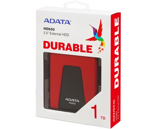 Внешний жесткий диск 2.5" 1TB ADATA (AHD650-1TU31-CRD), изображение 7 Внешний жесткий диск 2.5" 1TB ADATA (AHD650-1TU31-CRD), изображение 7