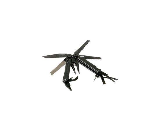 Мультитул Leatherman WAVE PLUS BLACK, синтетический чехол, карт. коробка (832526), изображение 3 Мультитул Leatherman WAVE PLUS BLACK, синтетический чехол, карт. коробка (832526), изображение 3