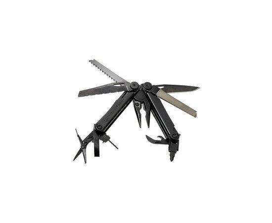 Мультитул Leatherman WAVE PLUS BLACK, синтетический чехол, карт. коробка (832526), изображение 4 Мультитул Leatherman WAVE PLUS BLACK, синтетический чехол, карт. коробка (832526), изображение 4