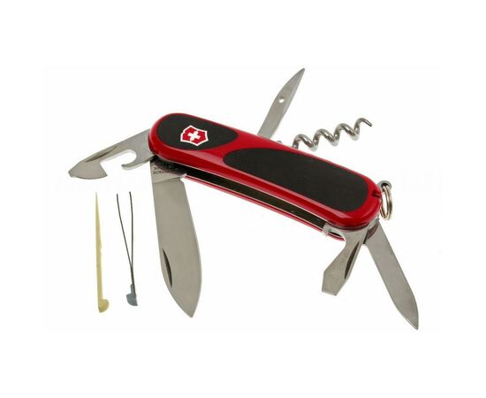 Нож Victorinox Evolution Grip черный / красный (2.3803.C), изображение 2 Нож Victorinox Evolution Grip черный / красный (2.3803.C), изображение 2