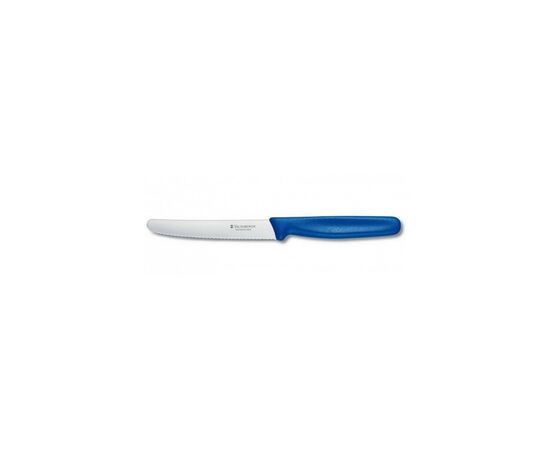 Кухонный нож Victorinox Standart для овощей 11 см, с волнистым лезвием, синий (5.0832)