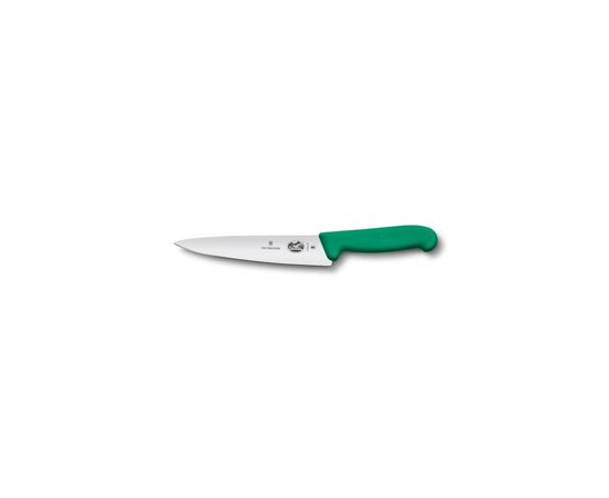 Кухонний ніж Victorinox Fibrox разделочный 19 см, зеленый (5.2004.19)