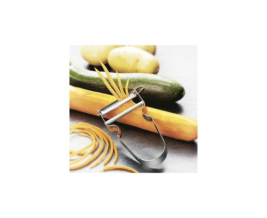 Овощечистка Victorinox J-Star 105 мм, для нарезки соломкой, металлическая (7.6072), изображение 3 Овощечистка Victorinox J-Star 105 мм, для нарезки соломкой, металлическая (7.6072), изображение 3