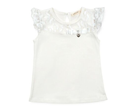 Футболка дитяча Breeze з мереживом (12904-110G-cream)