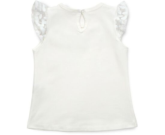 Футболка дитяча Breeze з мереживом (12904-134G-cream), зображення 2 Футболка дитяча Breeze з мереживом (12904-134G-cream), зображення 2