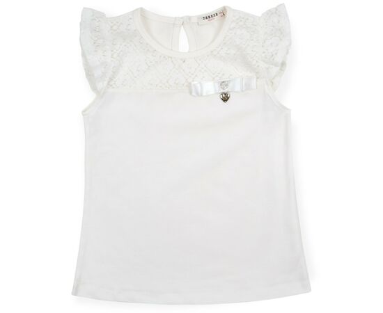Футболка дитяча Breeze з мереживом (12904-134G-cream), зображення 3 Футболка дитяча Breeze з мереживом (12904-134G-cream), зображення 3