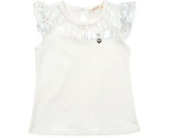 Футболка дитяча Breeze з мереживом (12904-140G-cream)