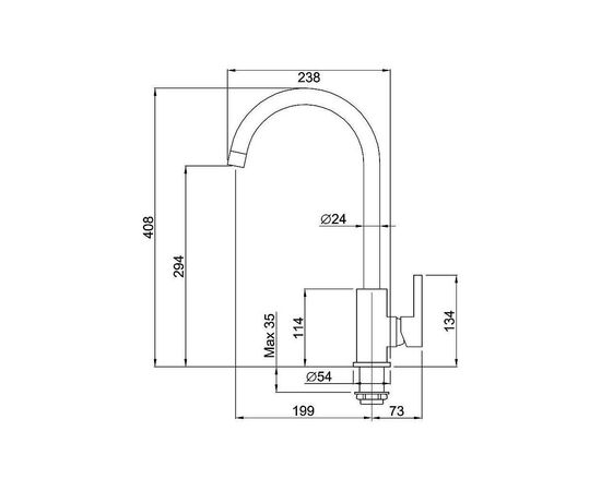 Смеситель Elleci C01 AVENA 51, изображение 2 Смеситель Elleci C01 AVENA 51, изображение 2