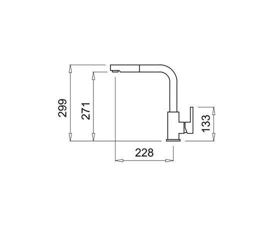 Смеситель Elleci C02 NERO 40, изображение 2 Смеситель Elleci C02 NERO 40, изображение 2
