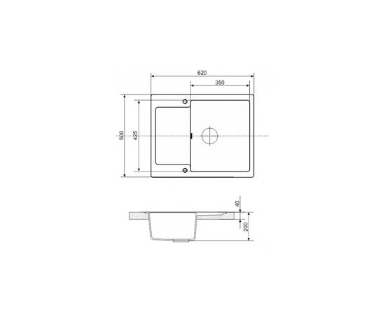 Мойка кухонная Interline POLO white, изображение 3 Мойка кухонная Interline POLO white, изображение 3